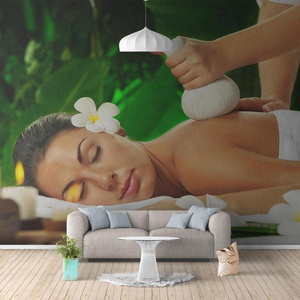 healthy salon spa enjoy Thailand massage beauty flowers print special design for rest room 3d hot sexy beautiful girl wallpaper