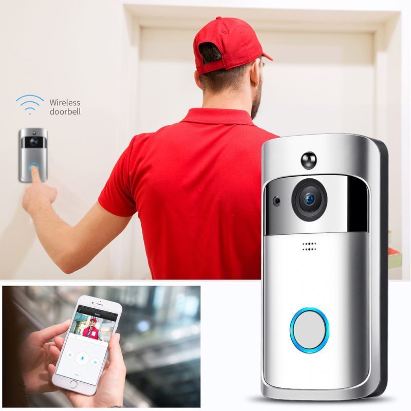 Wholesale Video Door Bell Wifi Wireless 720P HD Home Security Smart Camera Ring Doorbell With Battery