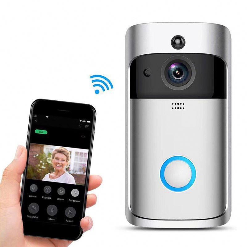 Wholesale Video Door Bell Wifi Wireless 720P HD Home Security Smart Camera Ring Doorbell With Battery