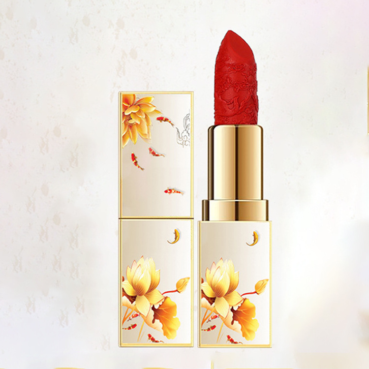 ZHENHAI Lipstick Chinese Style Carving makeup best matte Lipstick