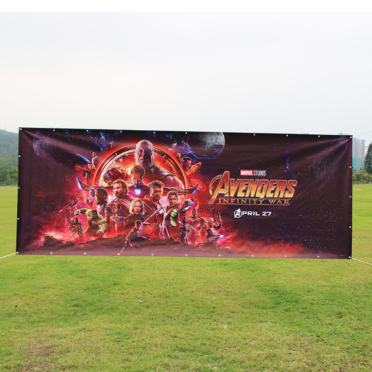 Custom printed outdoor advertising fence wrap PVC vinyl banner outdoor scrim vinyl banner