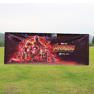 Custom printed outdoor advertising fence wrap PVC vinyl banner outdoor scrim vinyl banner