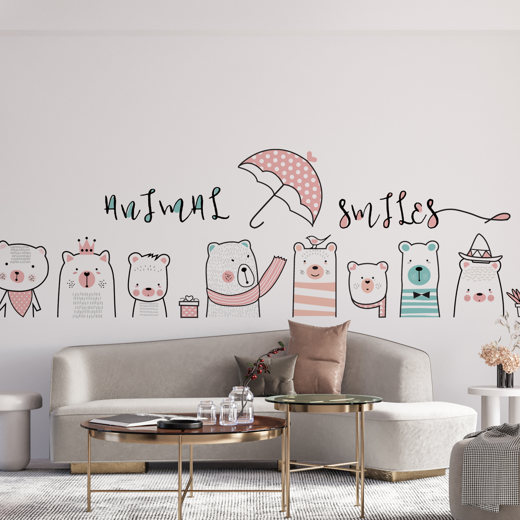 Factory Direct price Top Quality Nursery Wall Decals Waterproofs And Removable wall Sticker