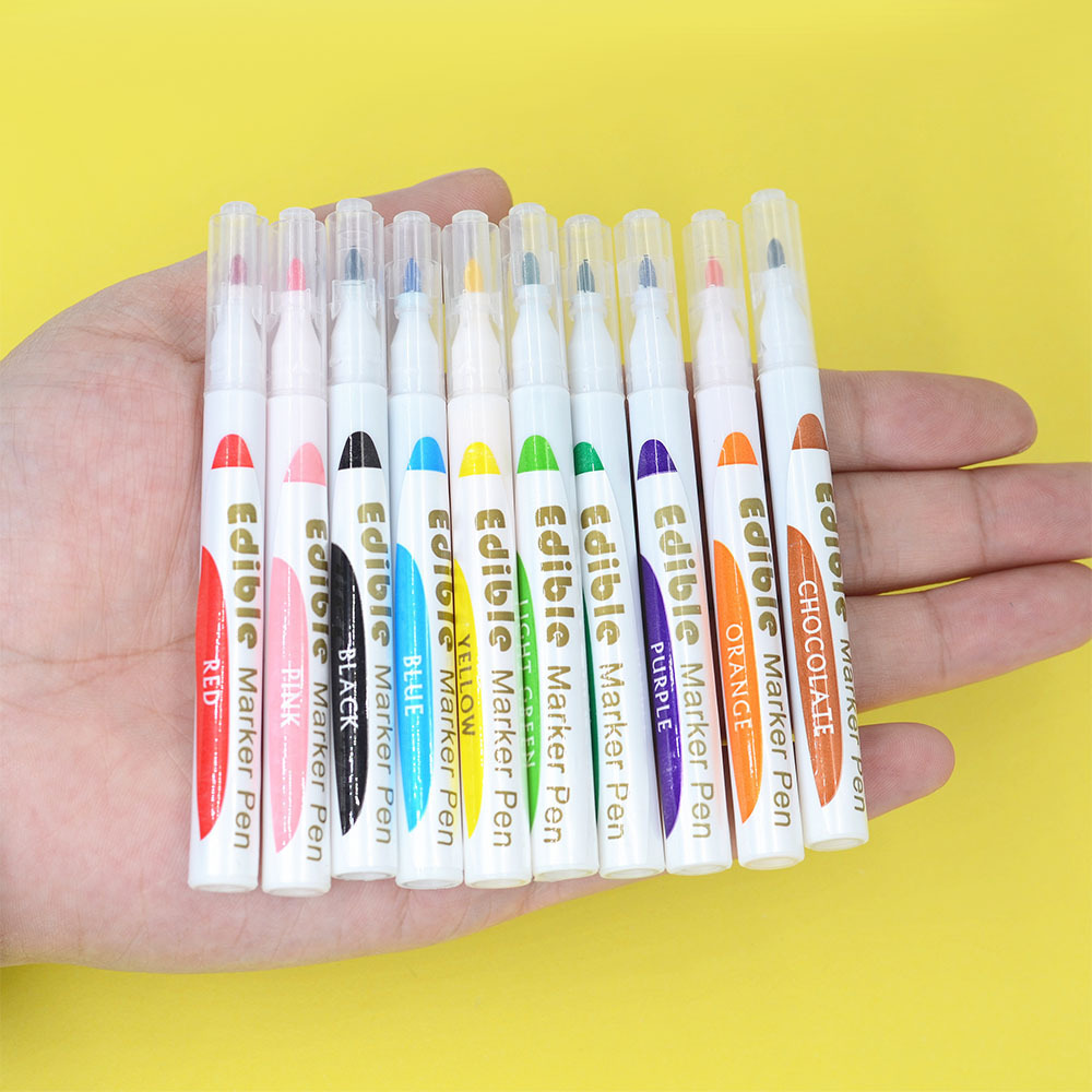 Mini Marker pens with edible ink for bakery design Pigment pen edible ink marker