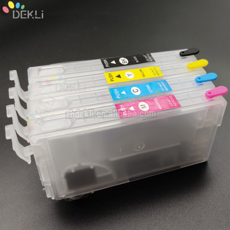 T802XL1 Refillable ink cartridge for Epson WF 4734 WF 4740 ciss ink cartridge with auto Reset chip