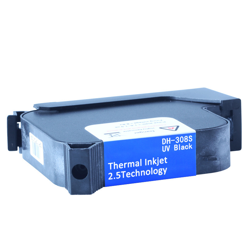 DHK-308S UV black  ink cartridge TIJ2.5 inkjet printer digital printers Industrial inline inkjet printer