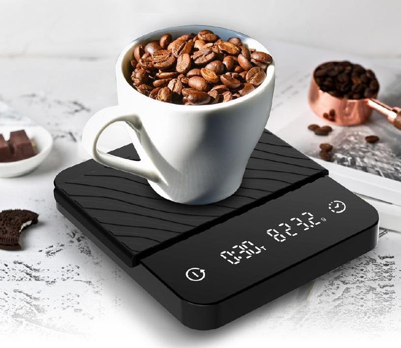 Portable Mini Digital Household Scala 5Kg 2Kg Coffee Kitchen Scale With Timer