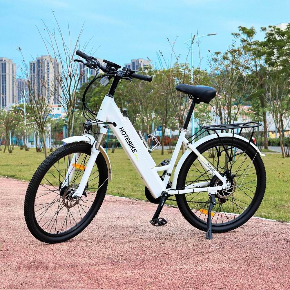 Top Ebike Cruiser Women Electric City Bicycle Green Powerful electric cargo bicycle 28 Wheel Size Electric City Bike