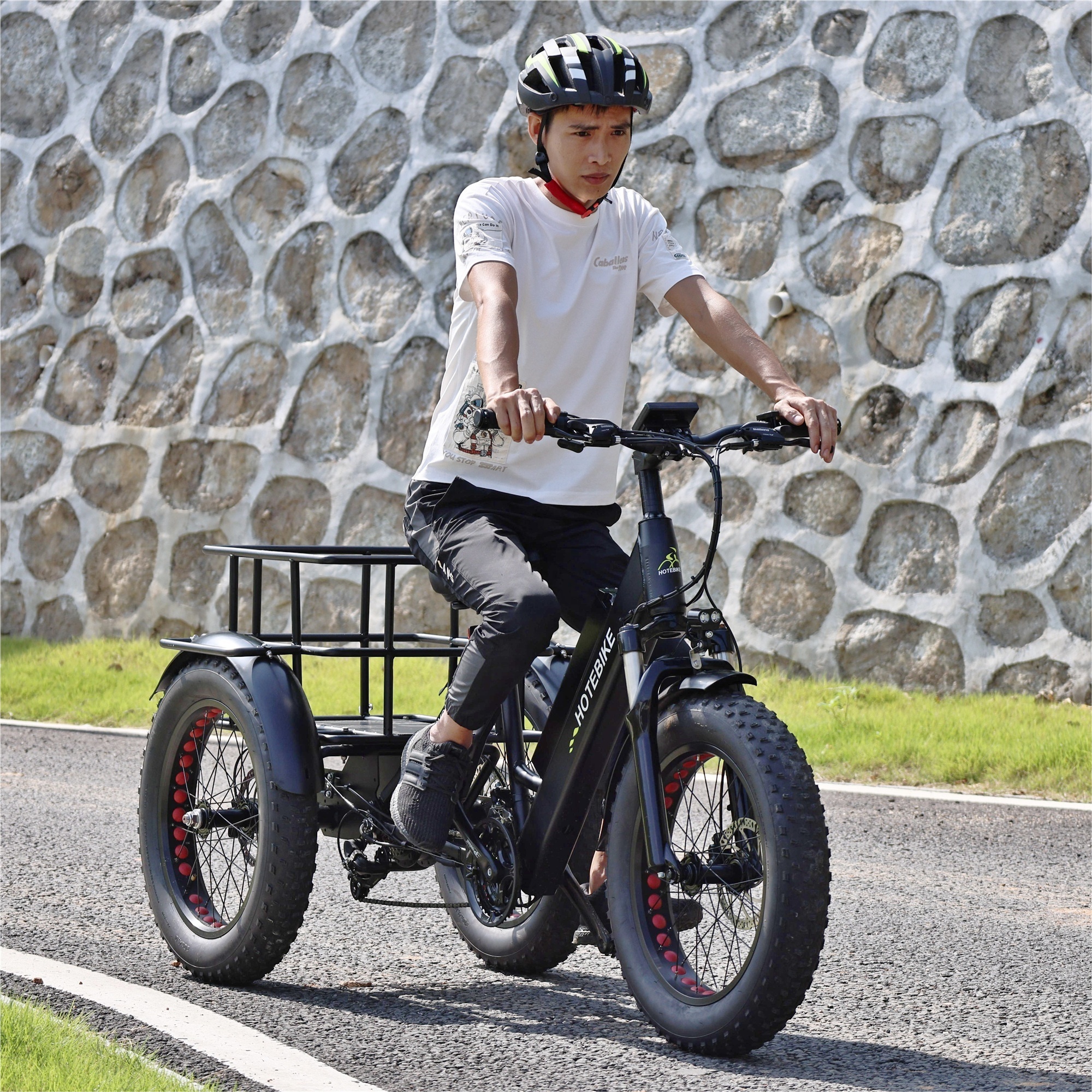 New Model 26 inch Fat Tire 3 Wheels Electric Tricycles For Adult Family Two Person 48V 500W 750W Electric Cargo Bike