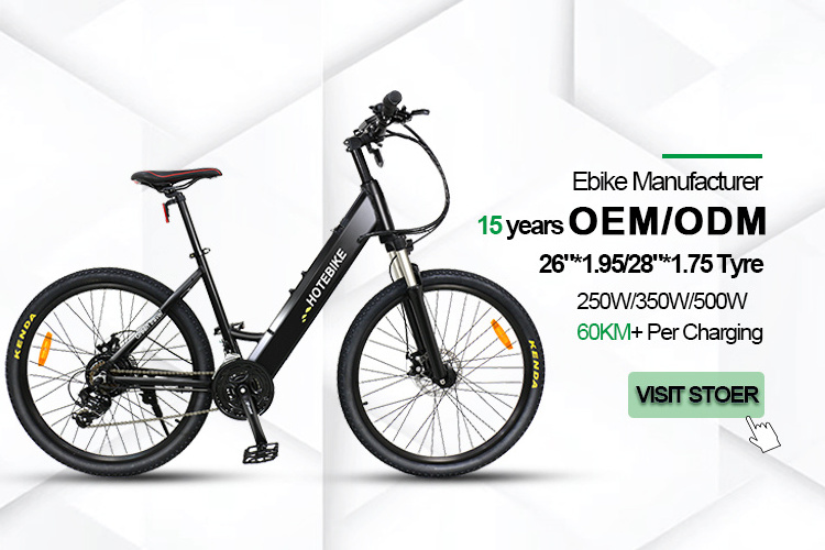 HOTEBIKE 26 Inch Electric Cycle 750W 500W High Power Electric City Bike Urban Ebike 48v 36v electric bicycle