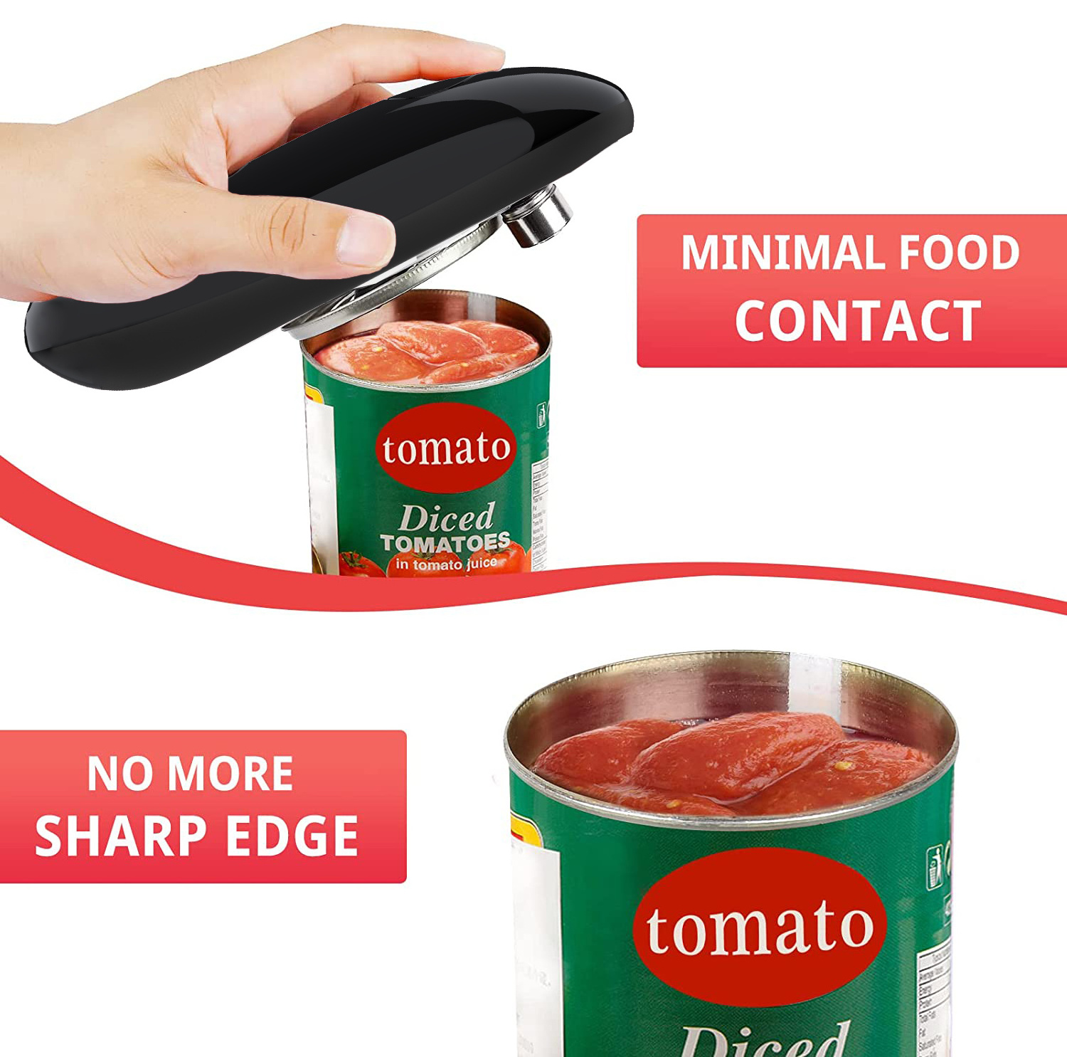 Electric Can Opener Restaurant Can Opener Automatic Hand Free Can Opener Best Kitchen Gadget One Touch Open Tool Diy