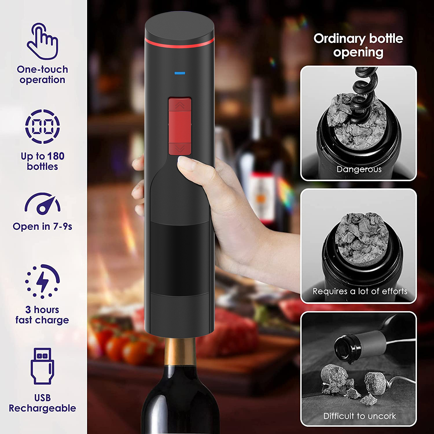 Custom Speed Favour Multi Smart Tiny Sublimation Gift Bottle Opener Waiters Friend Metal Insert Novelty Kit Wine Opener