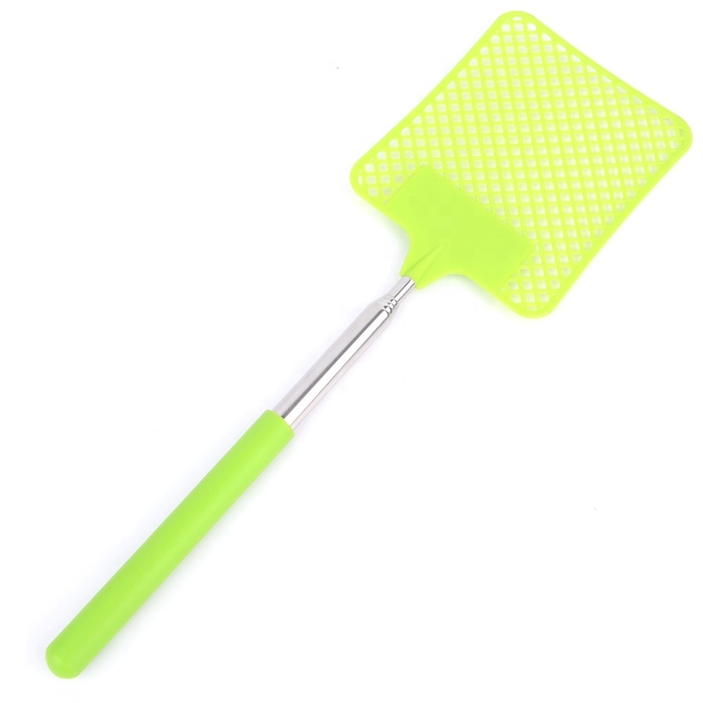 28inch Plastic Telescopic Hand Held Portable Flyswatter Extendable Pole Telescopic Mosquito Fly swatter