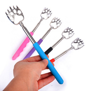 Stainless Steel Extendable HandHeld Finger-shaped Claw Massager Bear Claw Telescopic Back Scratcher