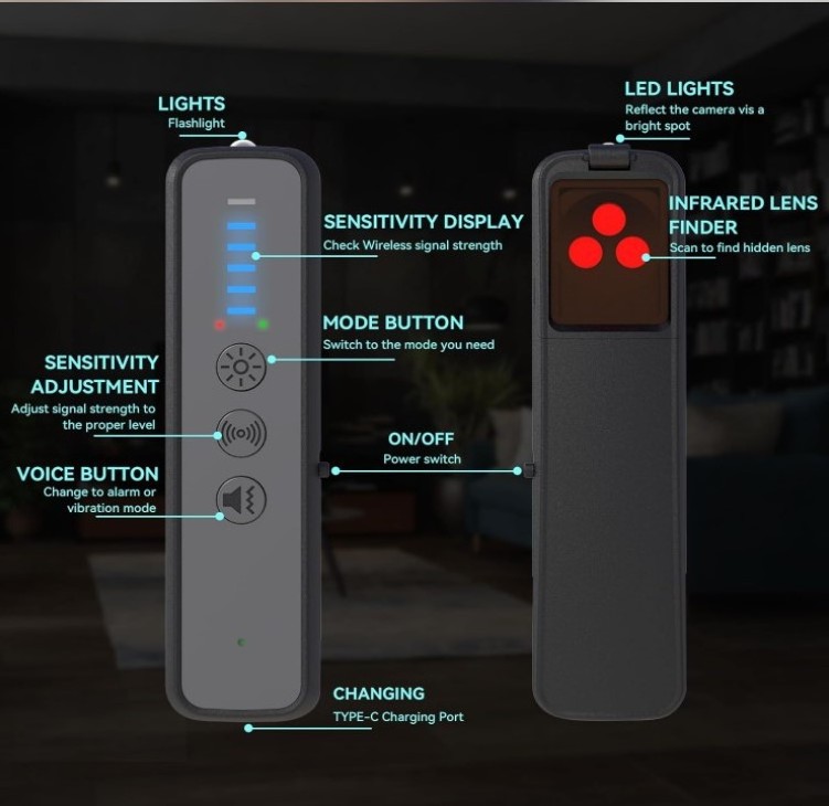 Hotels Bathroom Anti-sneak Shooting Anti-location Infrared Detector Hidden Camera Anti Spy Rf Signal Gps Detector