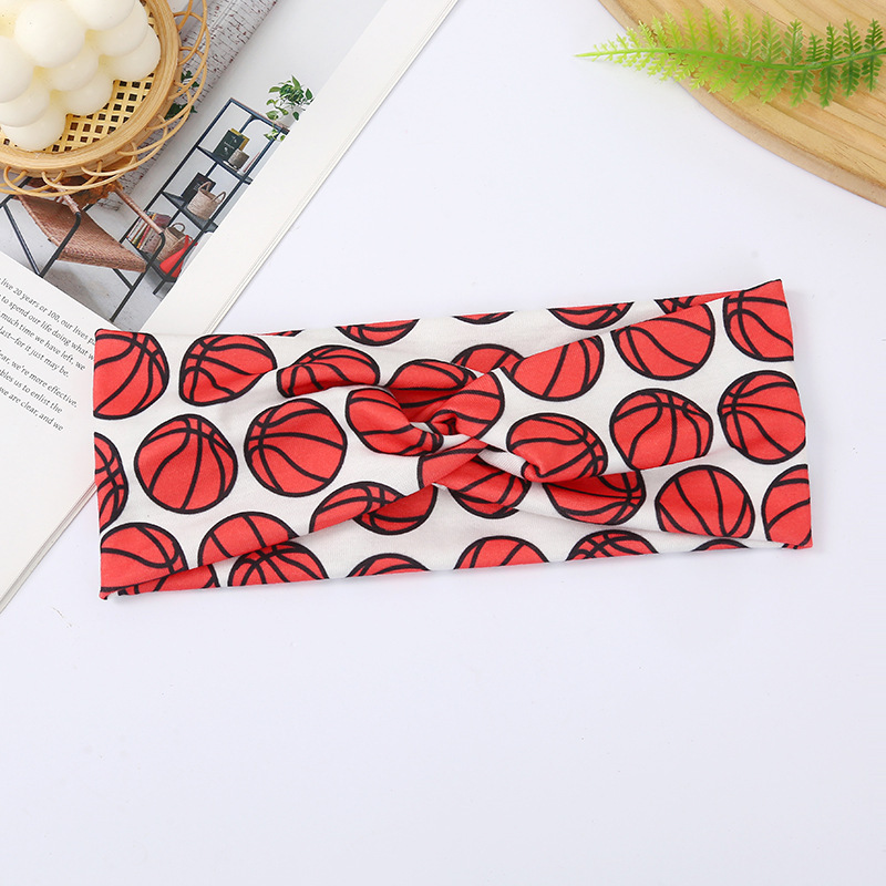 Zhehu Fashion Women's Softball Baseball Hairbands Elastic Head Wrap Breathable Elastic Sweatband Fitness Yoga Headband