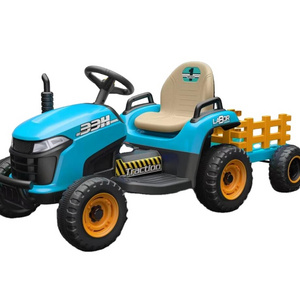 Newest Electric Kids Toys Ride on TRACTOR with trailer/2.4G Remote Control FOR wholesales