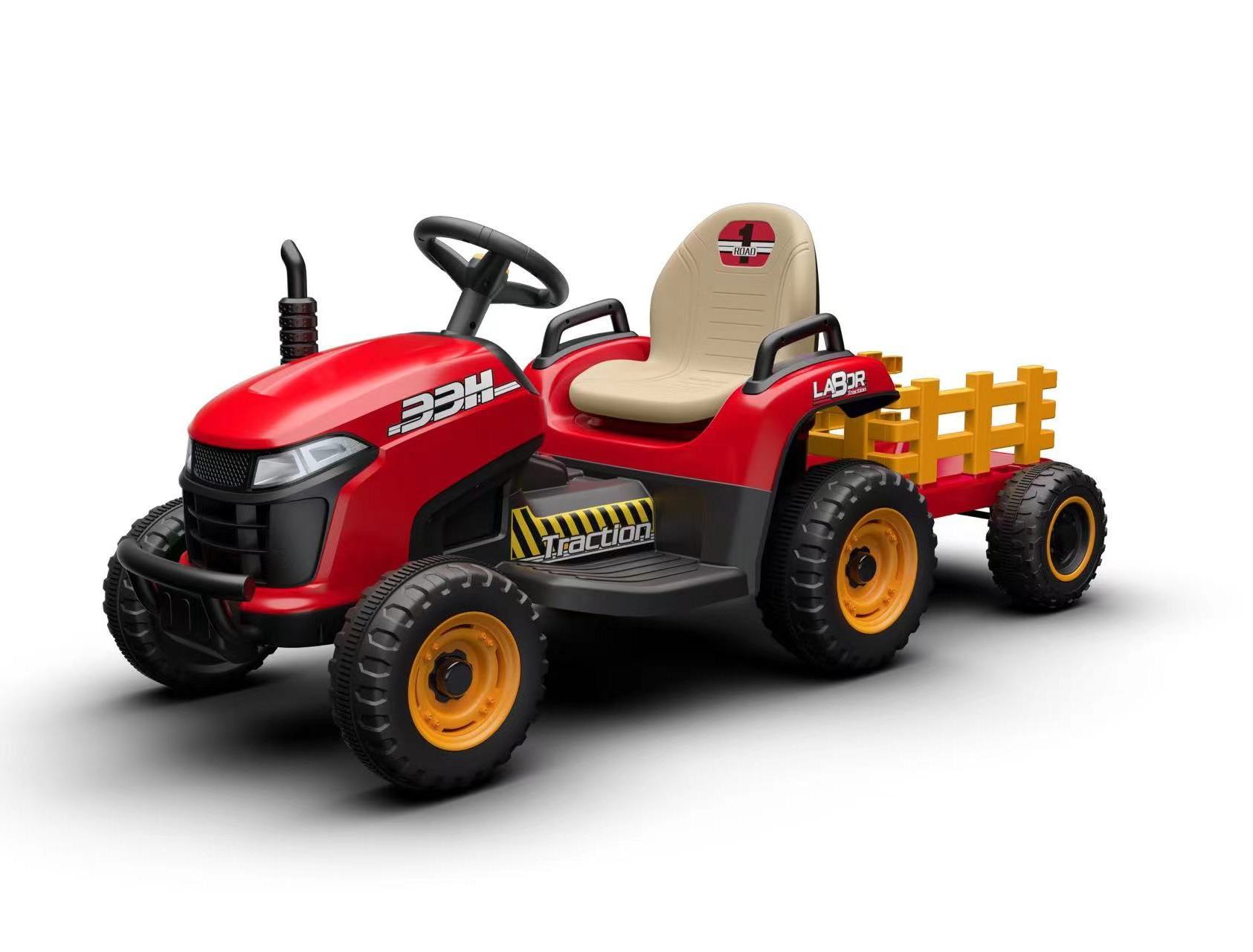 Newest Electric Kids Toys Ride on TRACTOR with trailer/2.4G Remote Control FOR wholesales