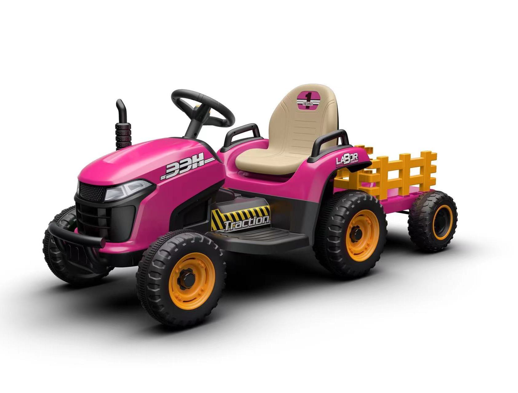 Newest Electric Kids Toys Ride on TRACTOR with trailer/2.4G Remote Control FOR wholesales