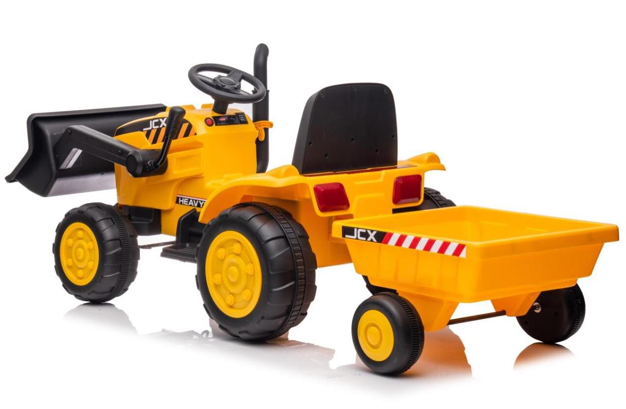 Electric Kids Toys Ride on TRACTOR with trailer/2.4G Remote Control for sales 12 operated