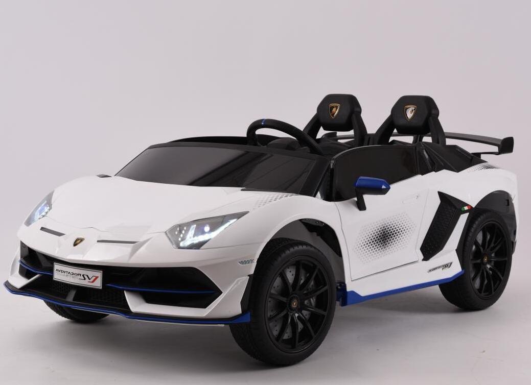 2 SEATER Lamborghini SVJ Licensed Ride on Car with 2.4G Remote Control for kids operated with battery super car