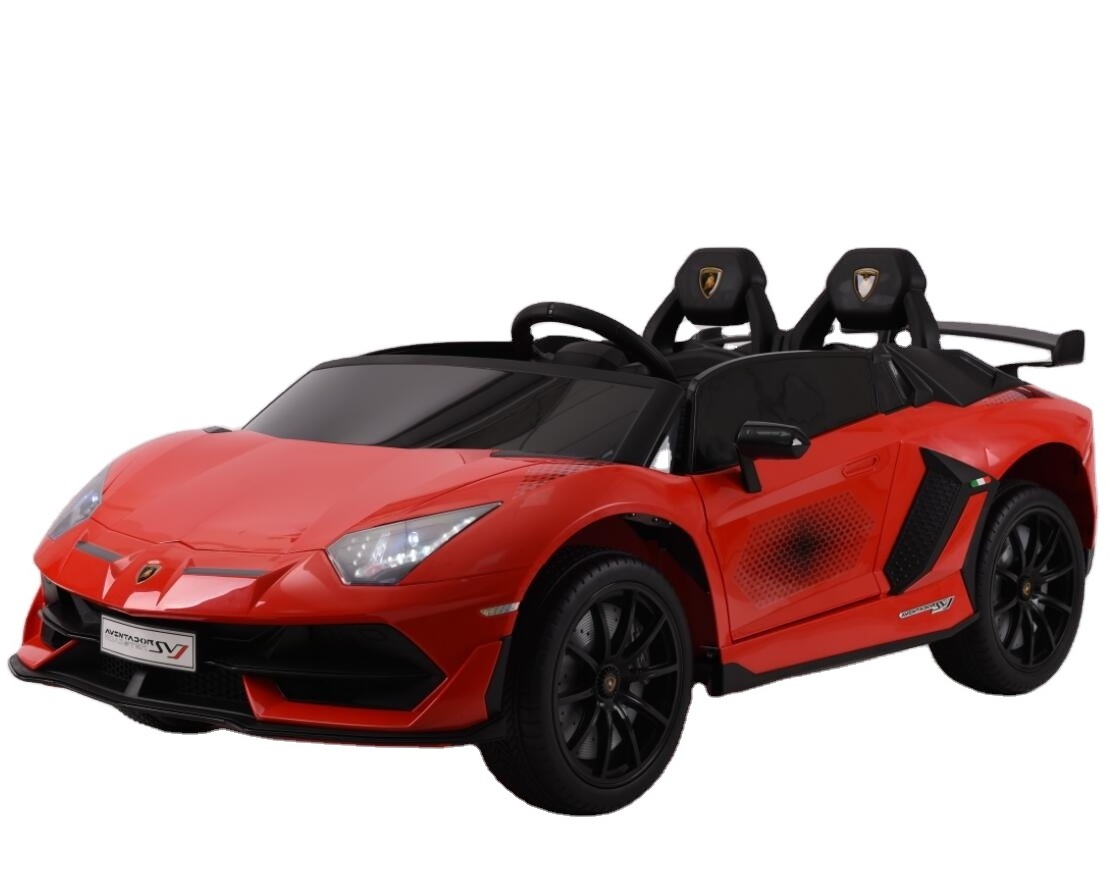 2 SEATER Lamborghini SVJ Licensed Ride on Car with 2.4G Remote Control for kids operated with battery super car