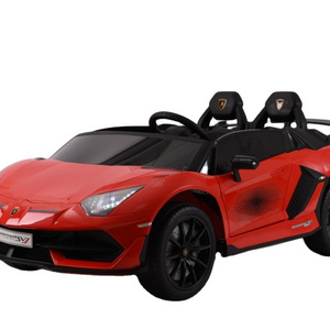 2 SEATER Lamborghini SVJ Licensed Ride on Car with 2.4G Remote Control for kids operated with battery super car