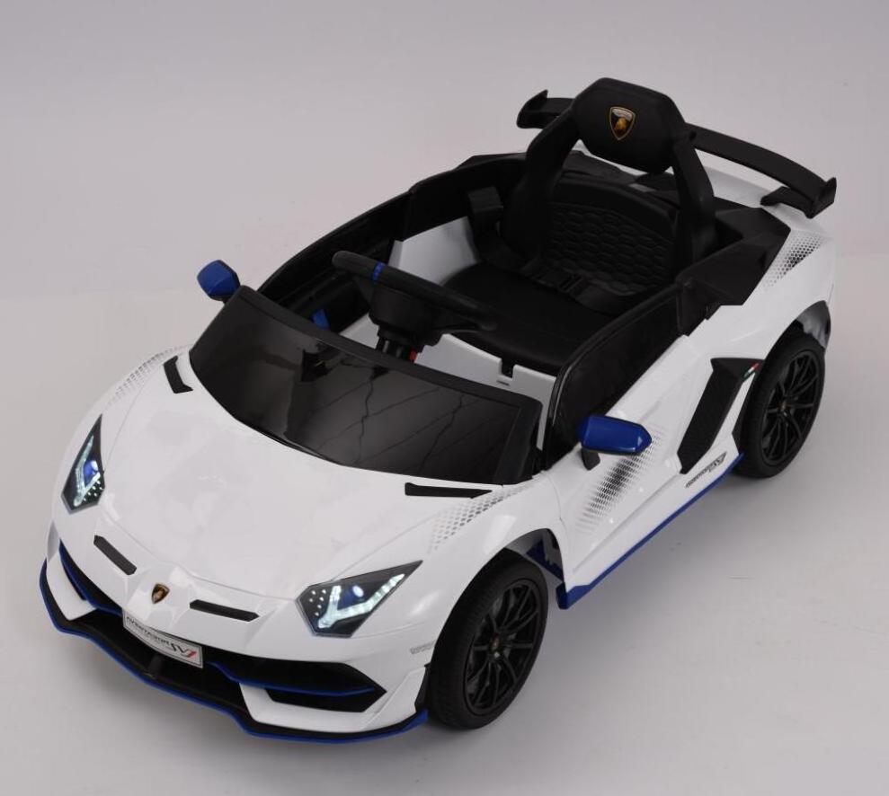 2 SEATER Lamborghini SVJ Licensed Ride on Car with 2.4G Remote Control for kids operated with battery super car