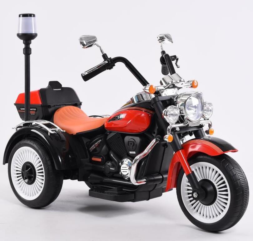 12V Three wheels Ride on Motorcycle Kids electric cross bike big size for children with battery operated