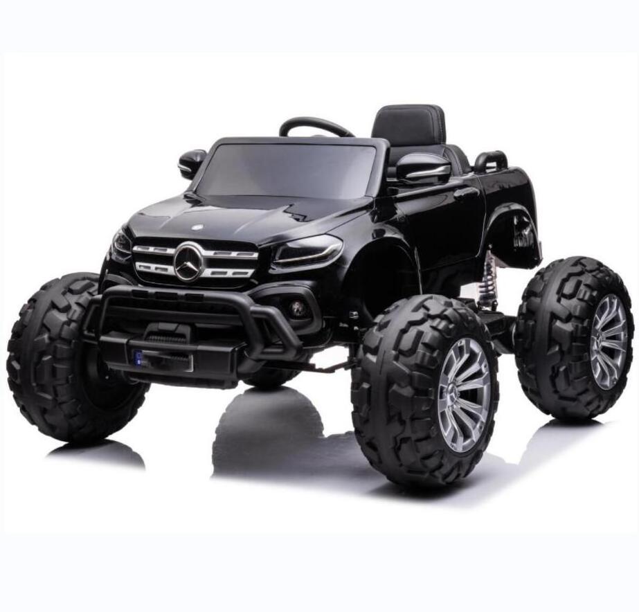 4WD Mercedes-Benz Monster Truck frame Licensed Ride On Car With 2.4G Remote Control Huge wheels