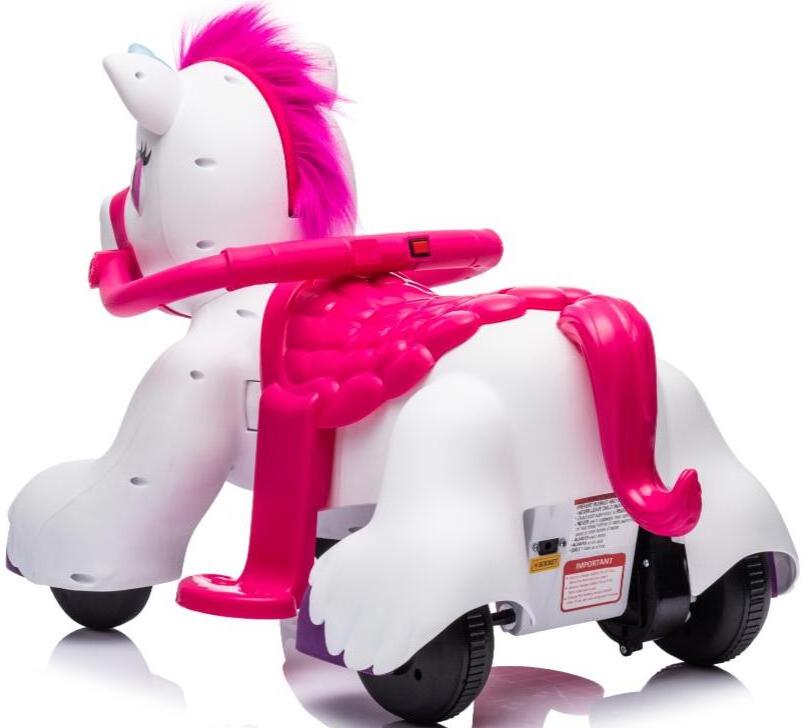 Kids Ride on 12V Electric Toy Ride on Car for Girls with Unicorn modeling