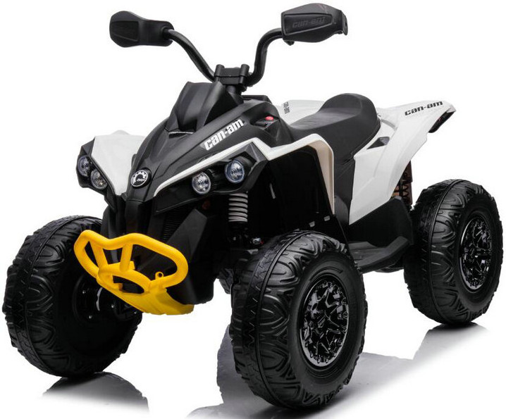 12V Can-Am Kids Ride on ATV Quad Car with Forward & Backward Function, Four Wheeler for Kids with Wear-Resistant Wheels