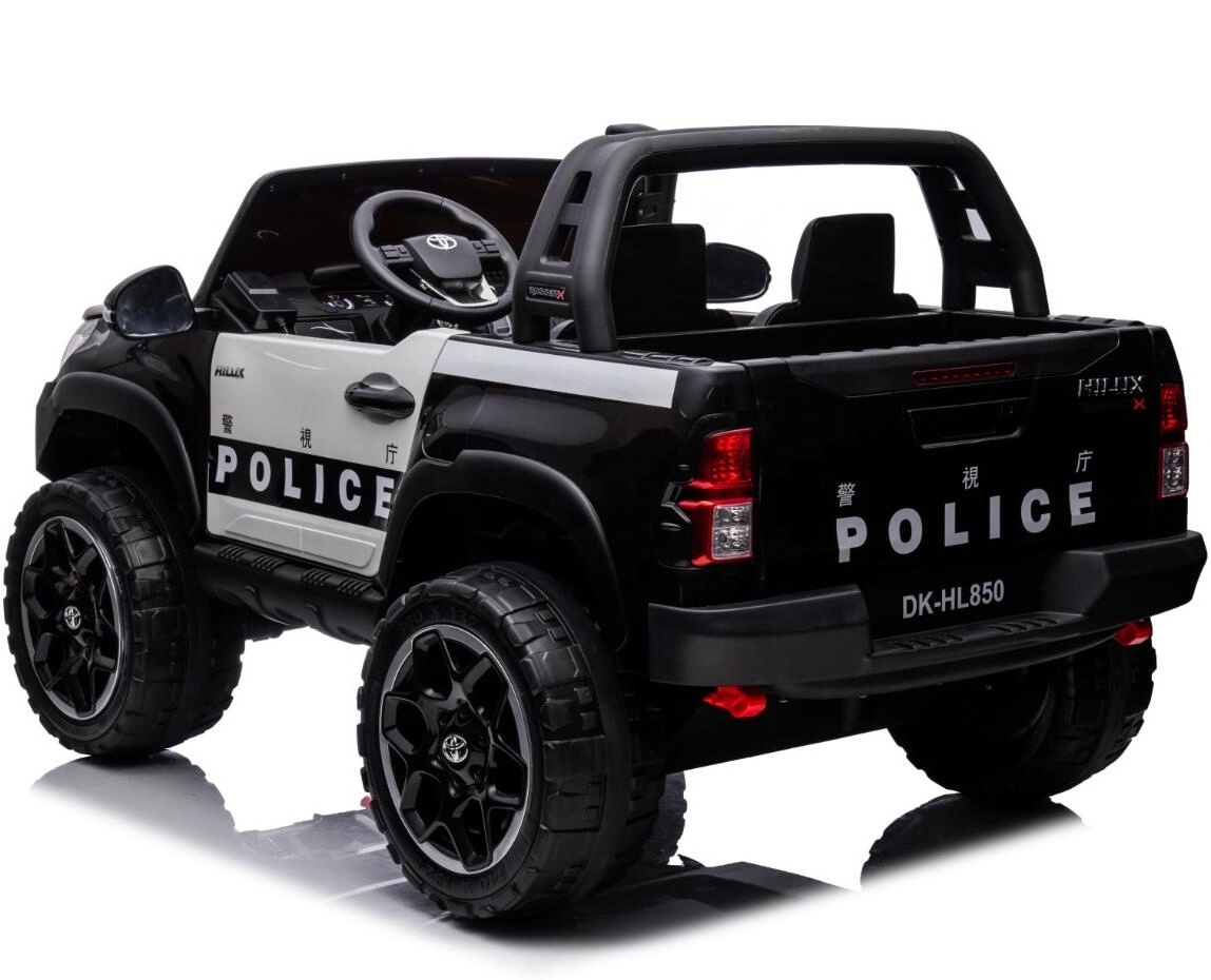 New 24V Big Toyota Hilux Licensed Electric Ride On Car Police Car