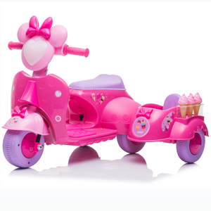 2021 New Popular pink kids electric motorcycle mini 3 wheel motorcycle for children