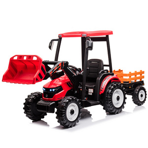 Ride on Toy Children Powerful 24V Kids Ride on Electric Tractor Loader & Trailer