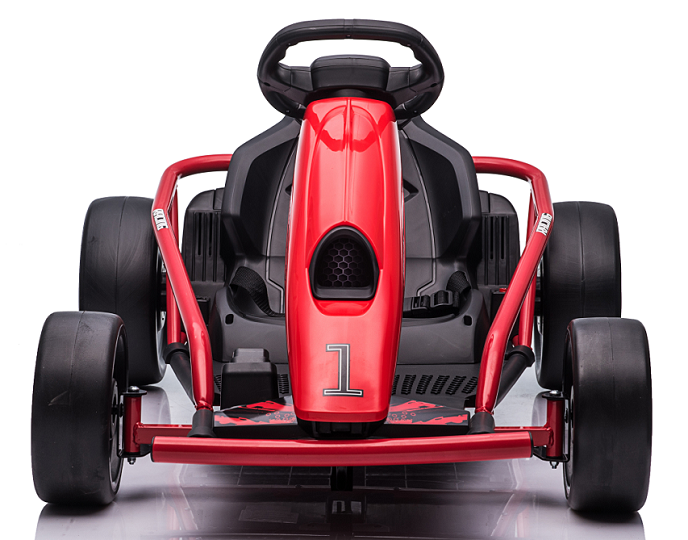 24V Kids Electric Go Kart, 4 Wheel Powered Ride On Toy Car, Kids Cars for Outdoor