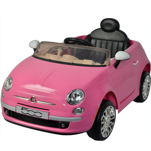 Lovely pink color ride on car Fiat licensed kids electric cars for sale