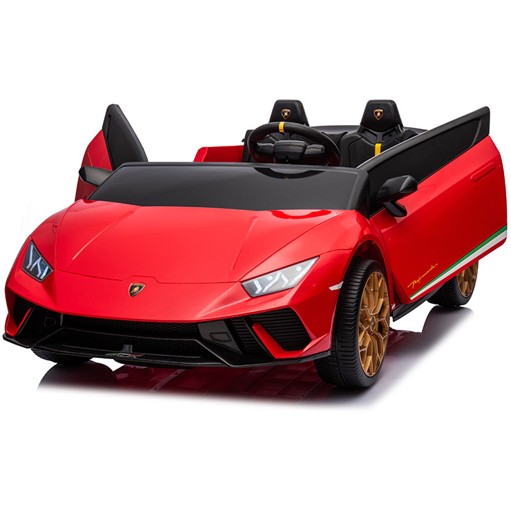 2023 NEW 4x4 Lamborghini Huracan Performante Spyder with Scissor Doors Licensed Kids Ride on Electric Toy Car