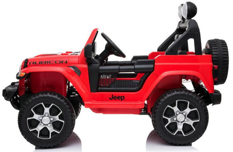 12V Official Jeep Wrangler Kids Ride on Car with 4 Motors, MP4, RC