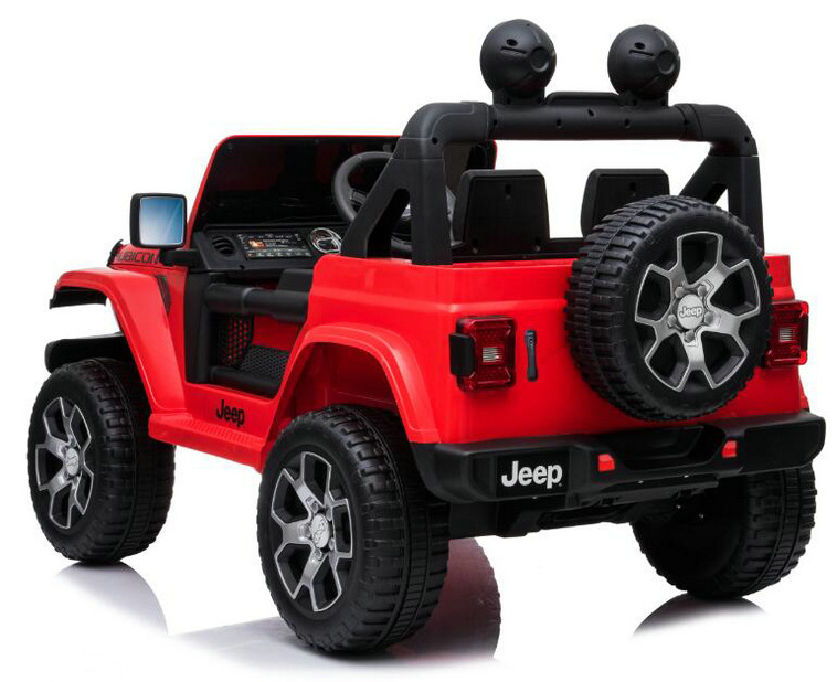 12V Official Jeep Wrangler Kids Ride on Car with 4 Motors, MP4, RC