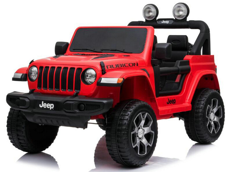 12V Official Jeep Wrangler Kids Ride on Car with 4 Motors, MP4, RC