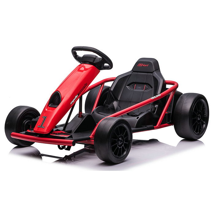 24V Kids Electric Go Kart, 4 Wheel Powered Ride On Toy Car, Kids Cars for Outdoor