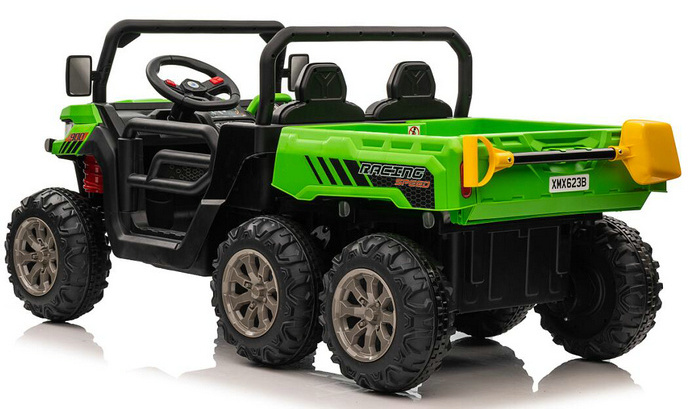 24V Kids Farm Tractor with Trailer Ride on Toy Car