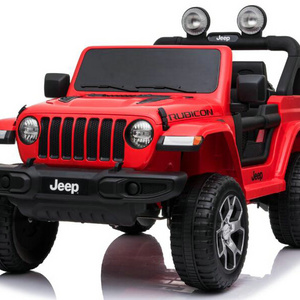 12V Official Jeep Wrangler Kids Ride on Car with 4 Motors, MP4, RC