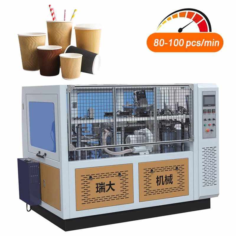 3-40 oz Paper Cup Machine Paper Bowl Machine Custom 50-230 pcs/min Speed Full Automation High Speed Paper Cup Making Machine