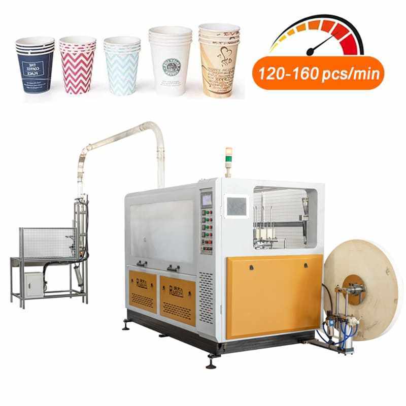 3-40 oz Paper Cup Machine Paper Bowl Machine Custom 50-230 pcs/min Speed Full Automation High Speed Paper Cup Making Machine