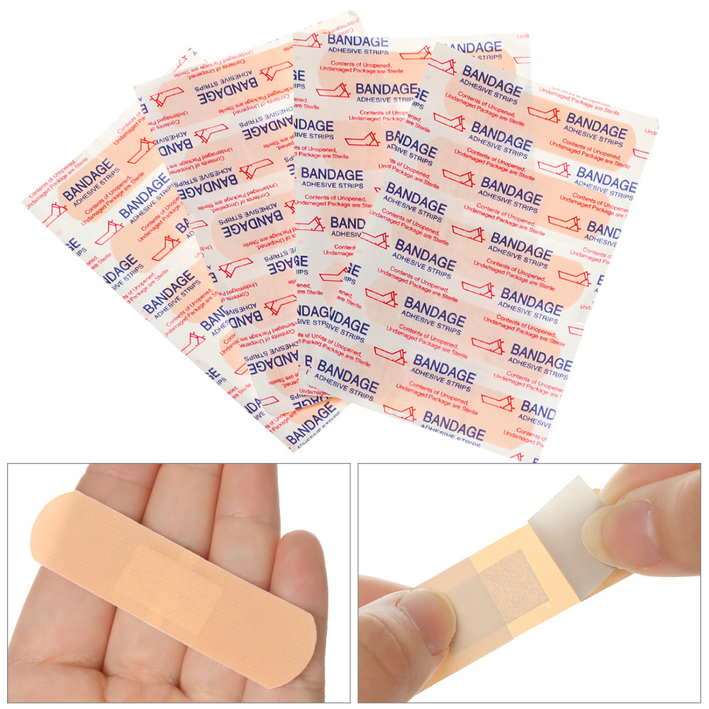 Hospital Use Waterproof Medical Band aid Fabric Wound Plaster Elastic First Aid Bandages