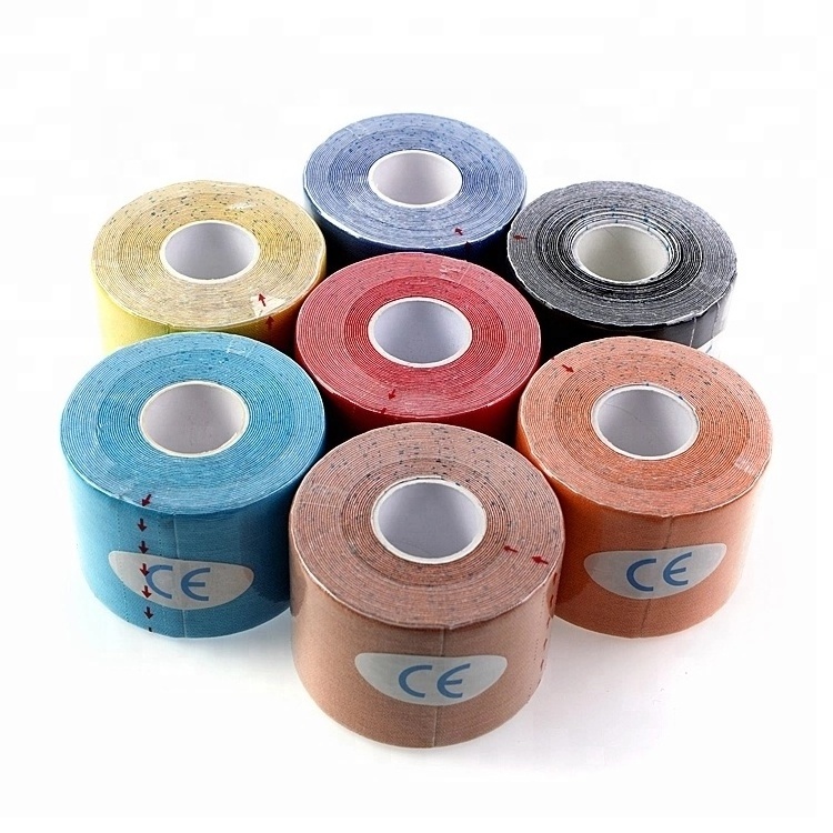 5cm x 5m Soft Elastic Sports Tape medical compression 100% cotton elastic sports kinesiology tape