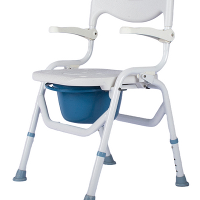 Wholesale Foldable Patient Portable Basin Chair with Armrest Backrest Elderly Toilet Chair