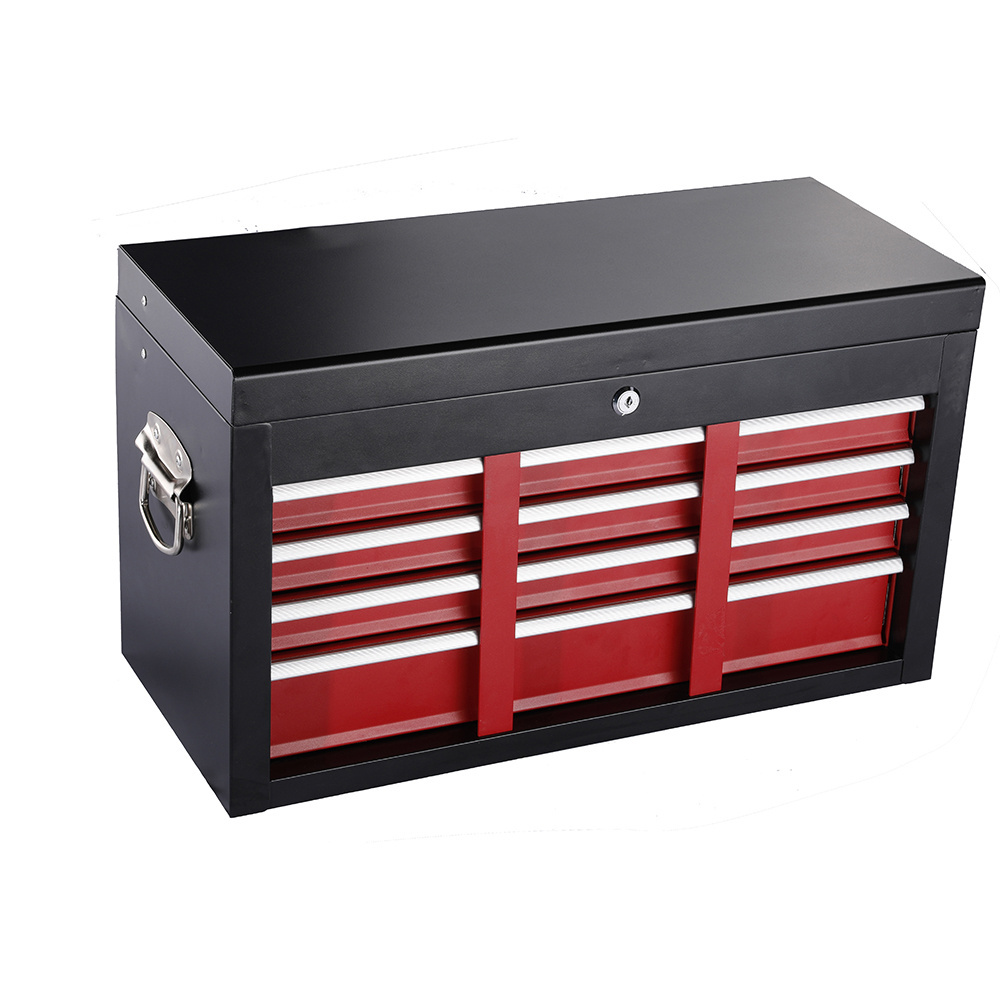 Factory Price Metal Tool Box Cantilever Folding Red Storage Box 3 Layer Multifunction Steel Tool Box